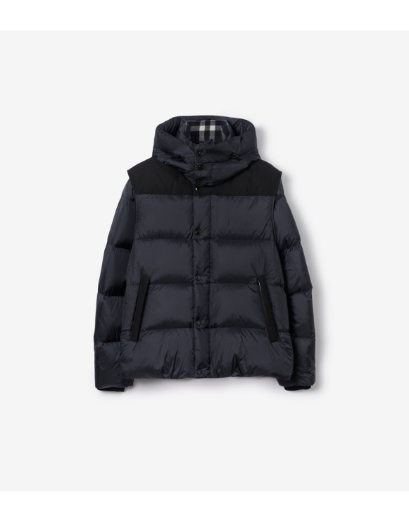 Detachable Sleeve Nylon Puffer Jacket