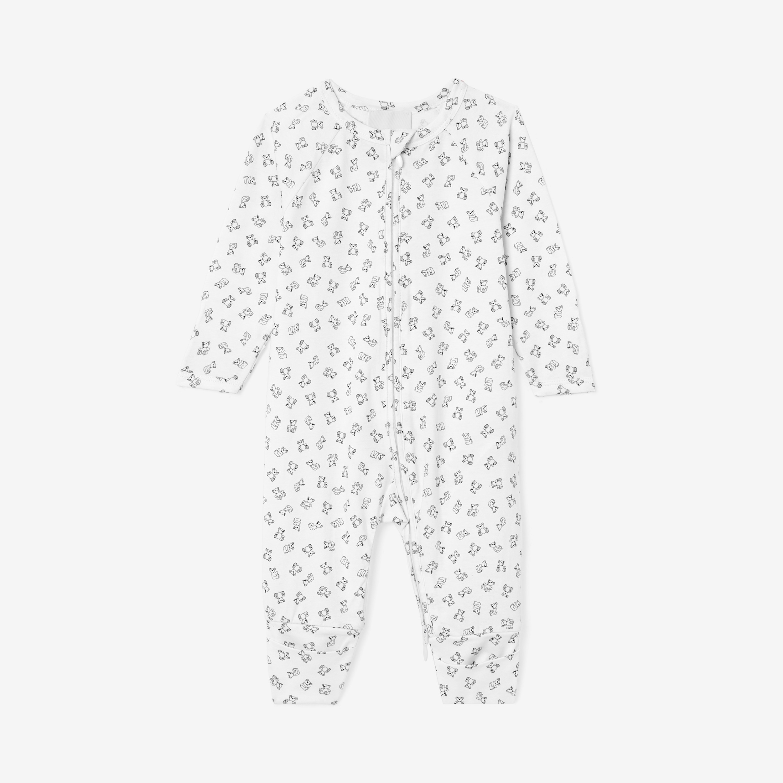 Conjunto de regalo para bebé de dos piezas en algodón con ositos Thomas (Blanco) - Niños | Burberry® oficial - 2
