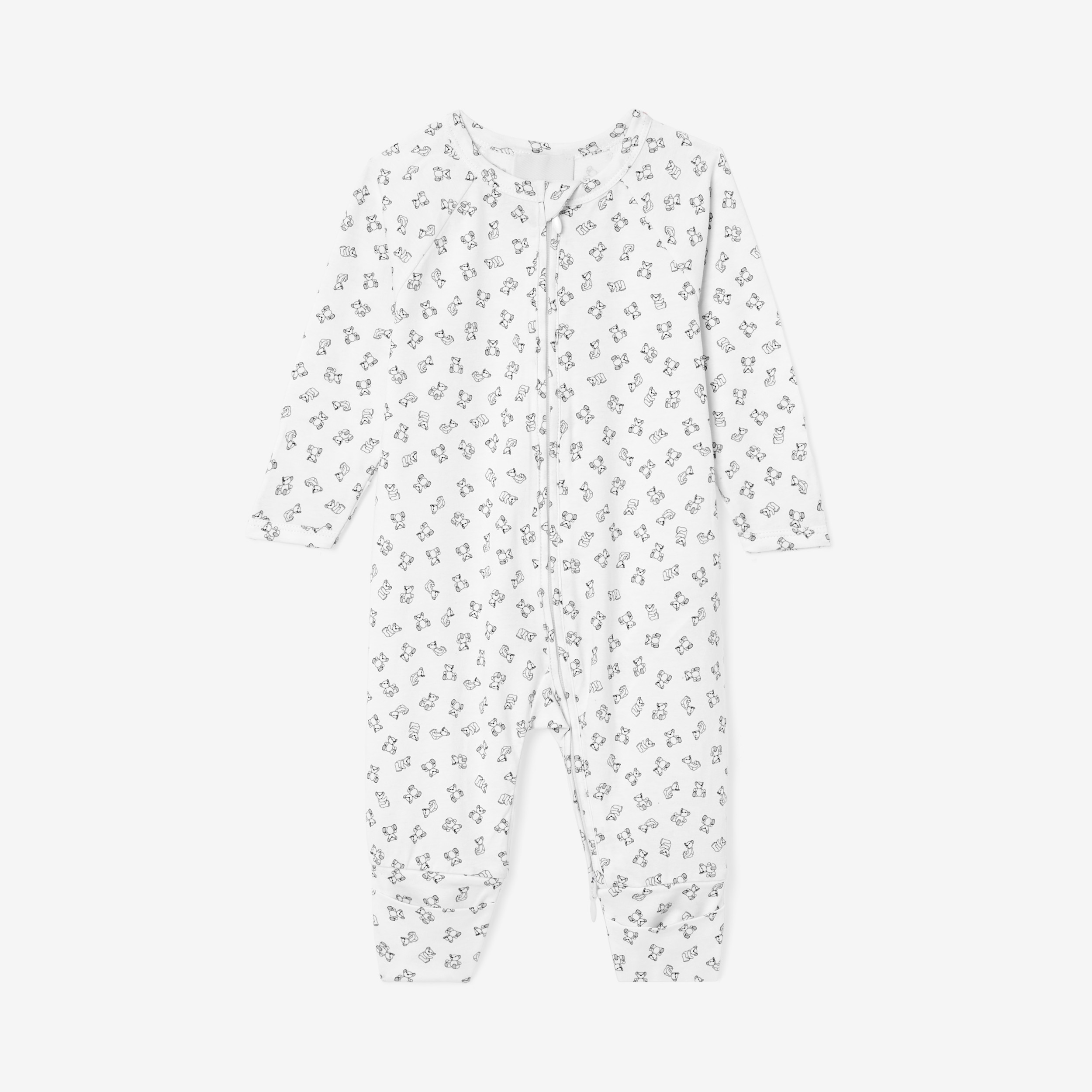 Set regalo per bebè da due pezzi in cotone con stampa orsetto Thomas (Bianco) - Bambini | Sito ufficiale Burberry® - 2