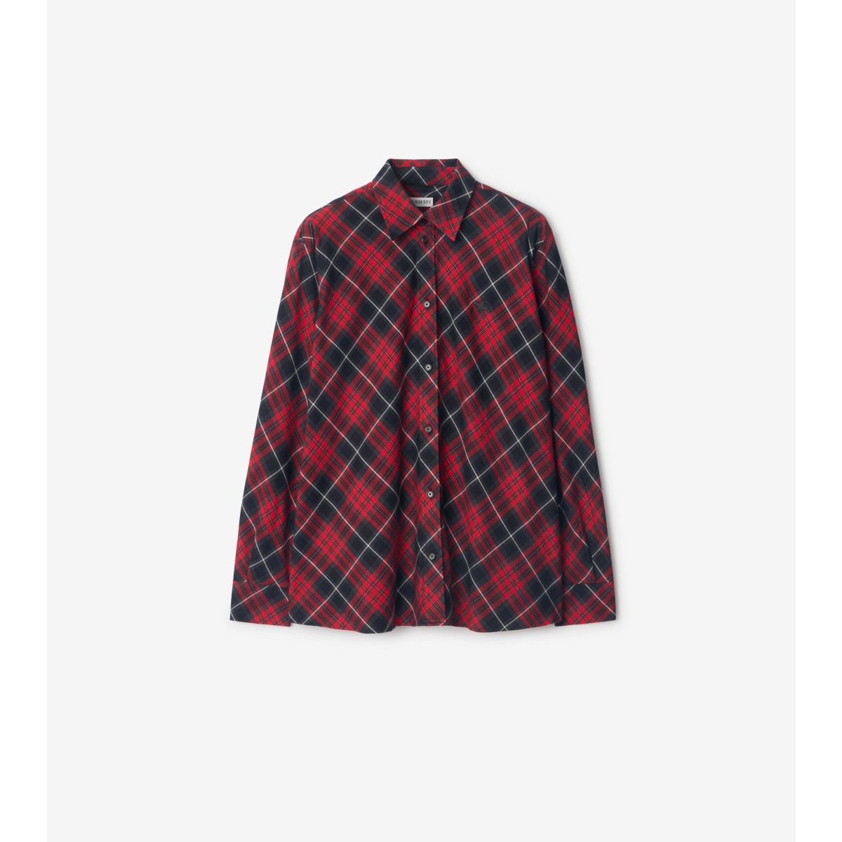  Check Relaxed Fit Cotton Flannel Shirt