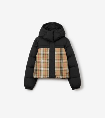 Burberry vintage check reversible cheap puffer jacket