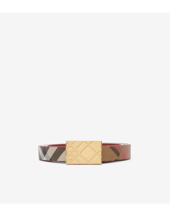 Reversible Engraved Check Belt