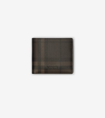 City Check Bifold Coin Wallet Dark ®