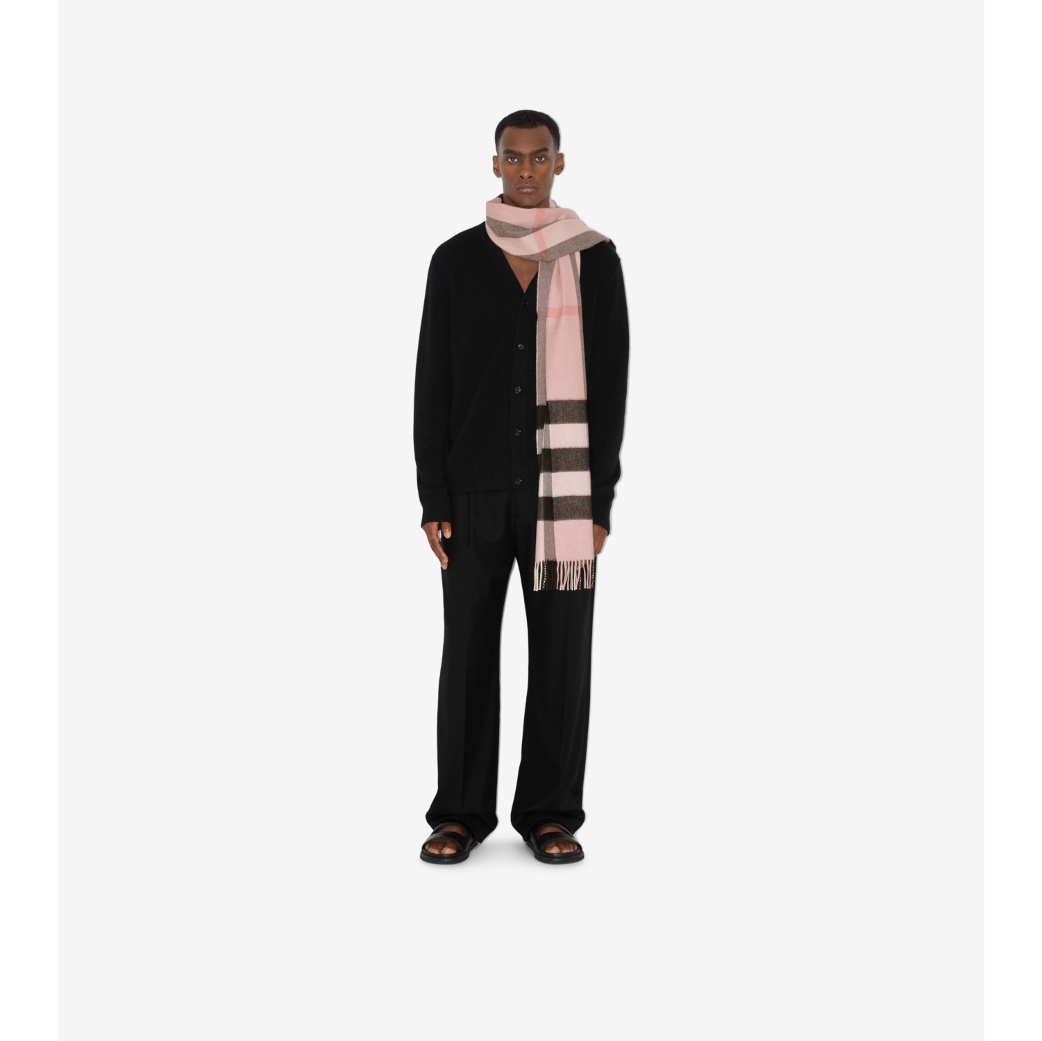 Burberry ash top rose cashmere scarf