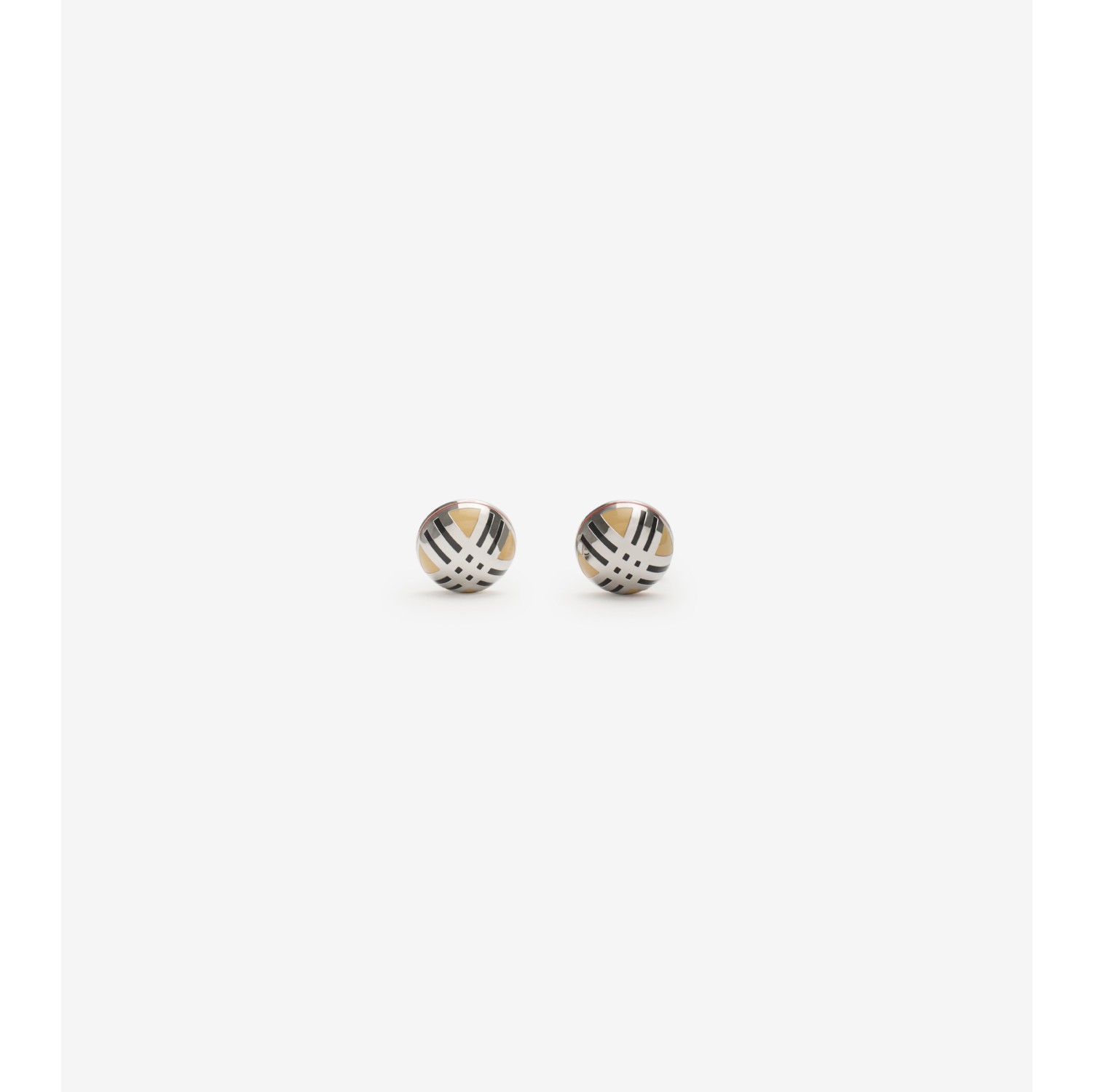 Boutons de manchette en émail Check