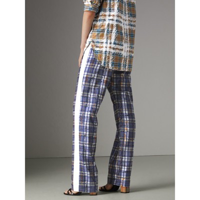 burberry plaid womens pants