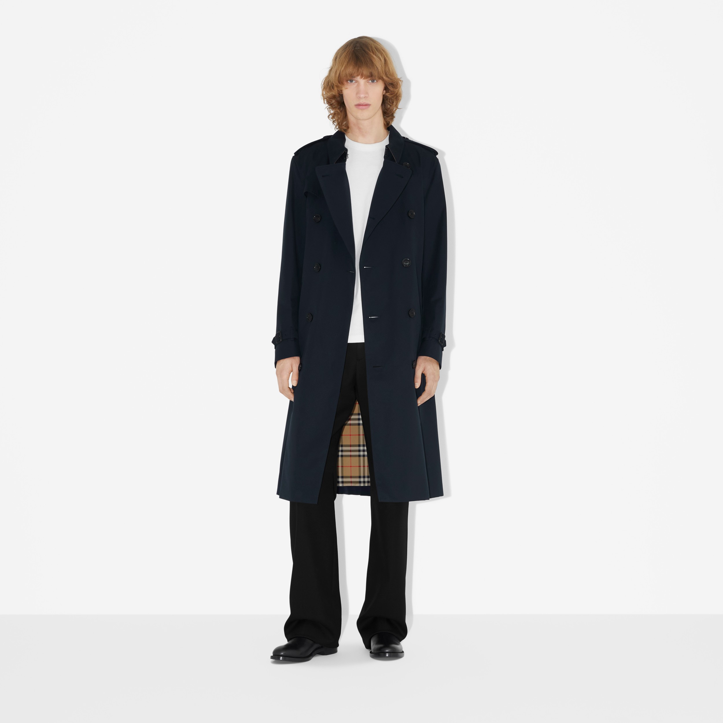 Long Kensington Heritage Trench Coat in Coal Blue - Men | Burberry® Official - 2