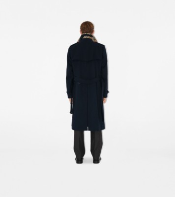 Long Kensington Heritage Trench Coat in Coal blue Men Burberry Official