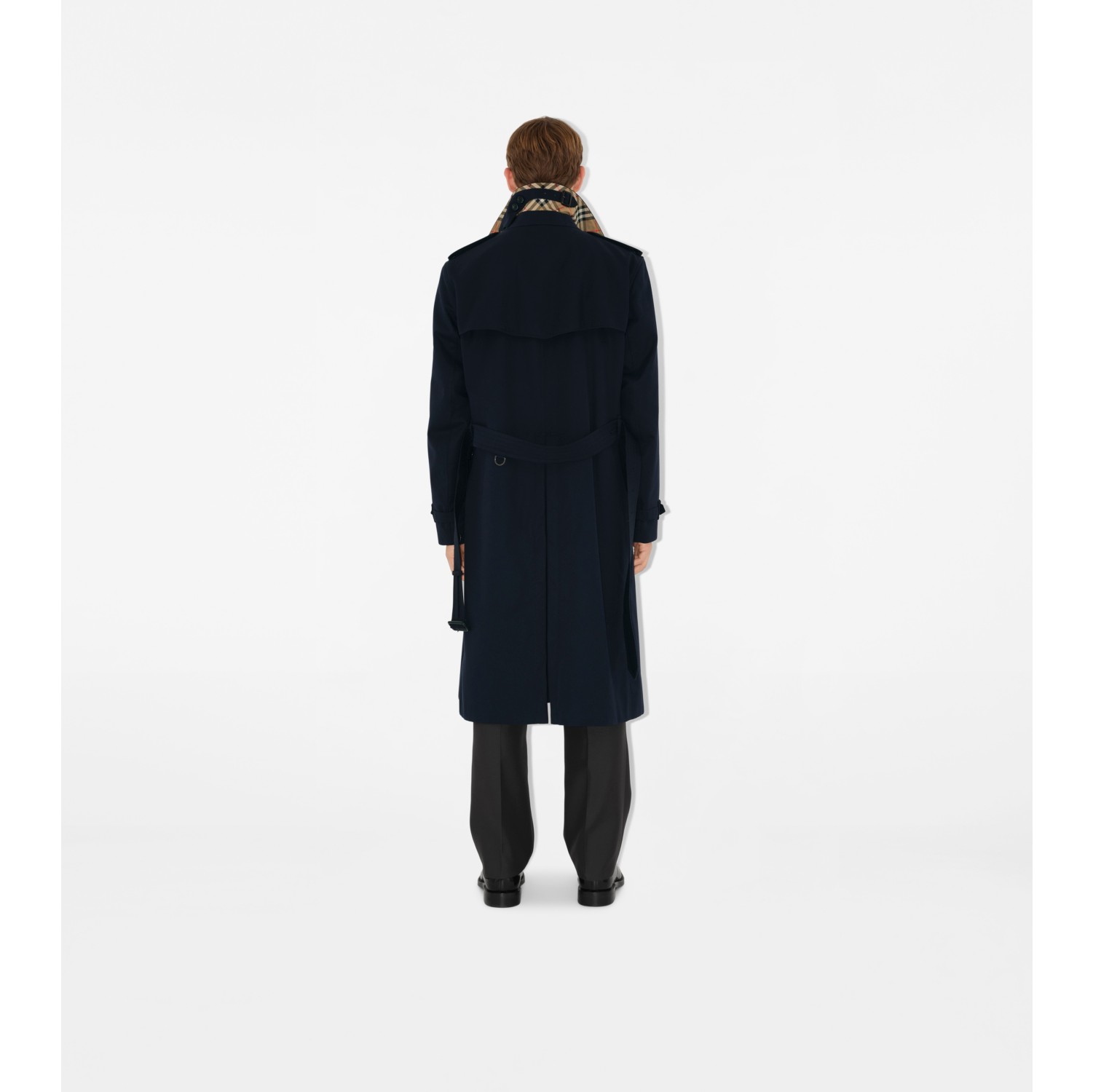 Long Kensington Heritage Trench Coat in Coal blue Men Burberry Official