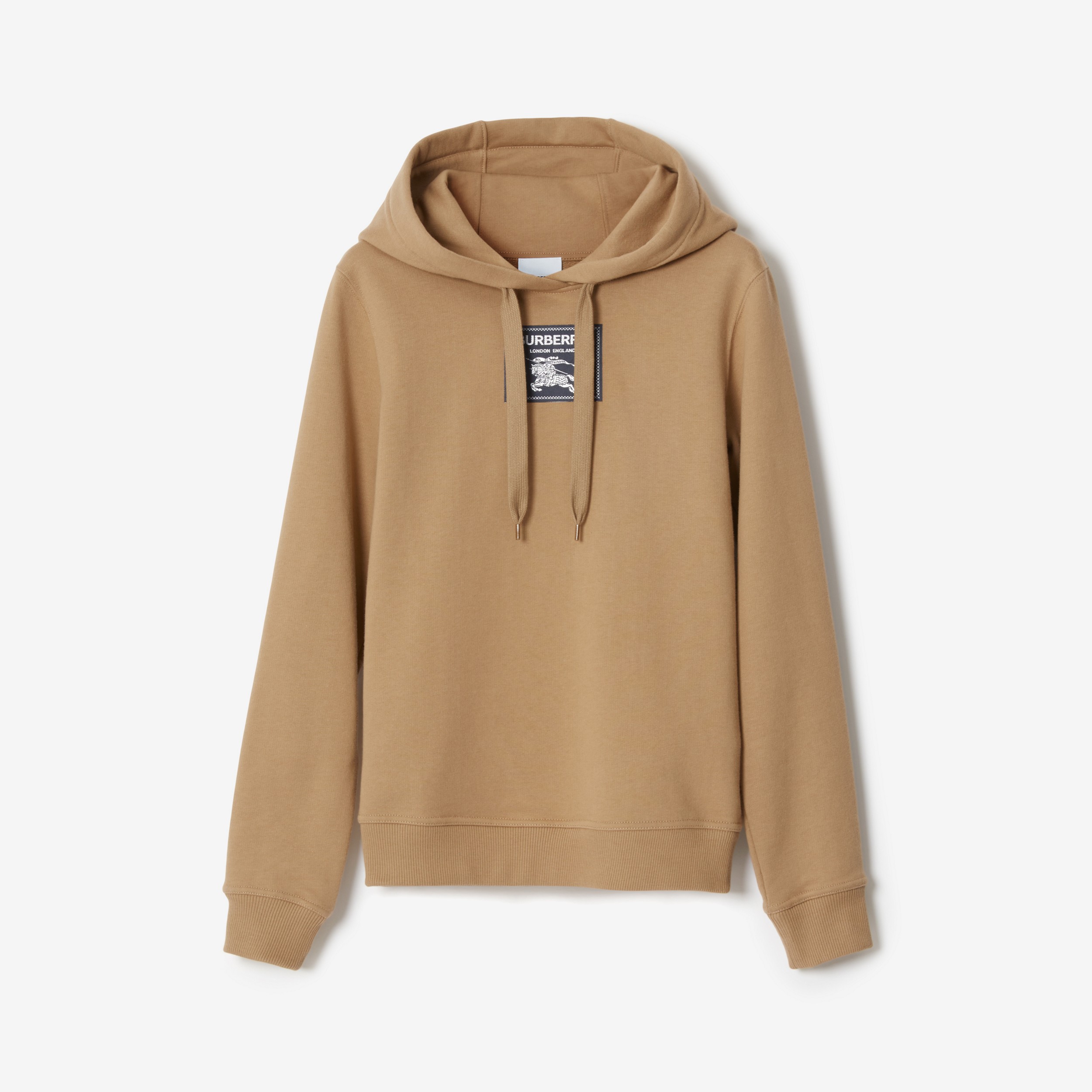 Prorsum Label Cotton Hoodie in Camel - Women | Burberry® Official - 1
