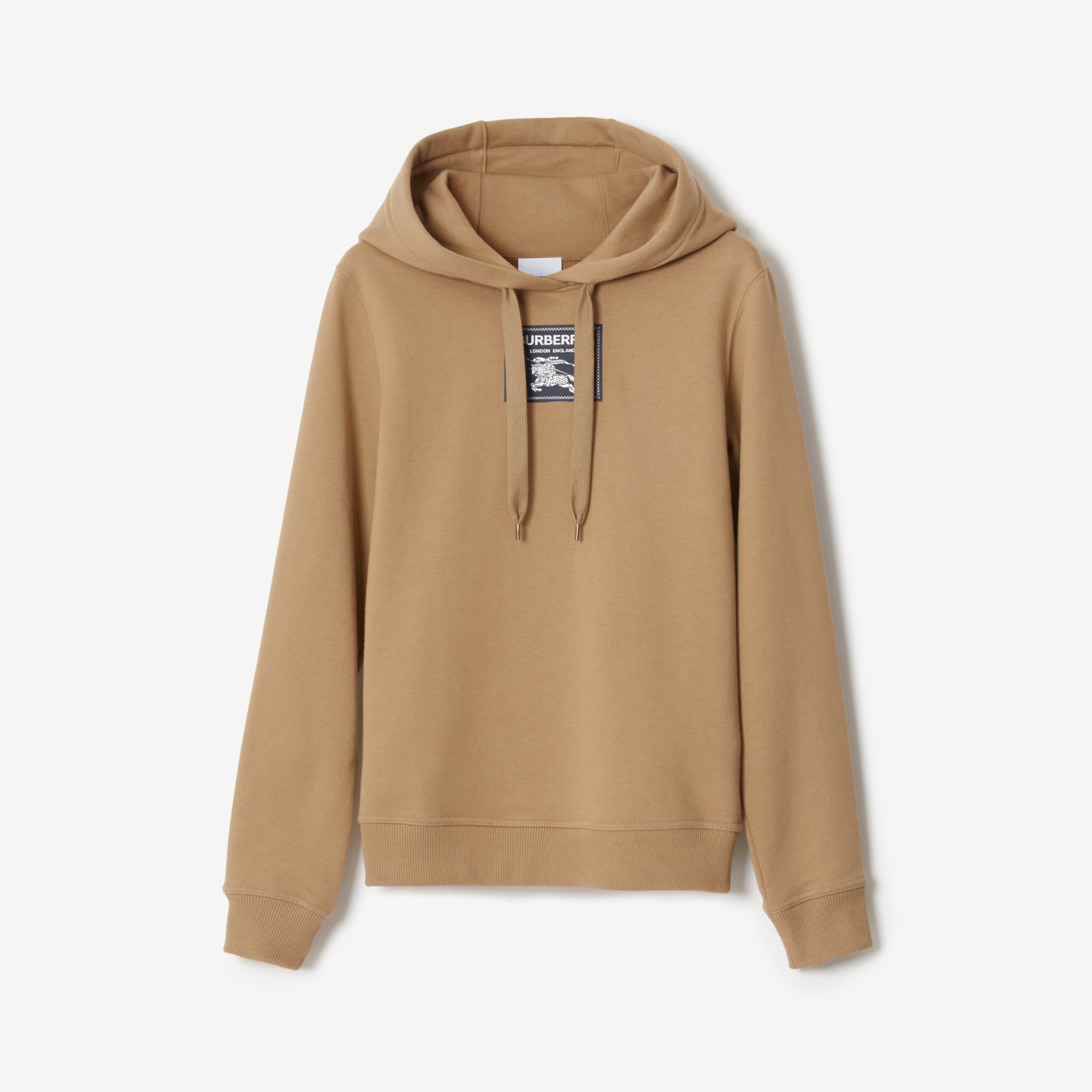 Prorsum Logo Cotton Jersey Hoodie in Beige - Burberry