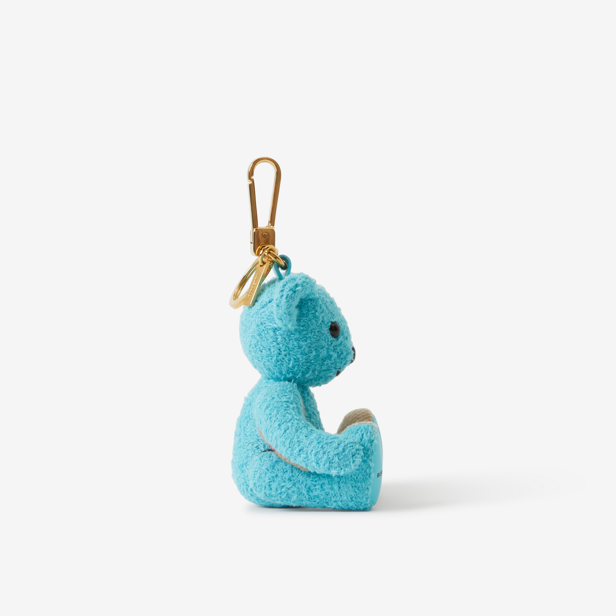 Towelling Thomas Bear Charm in Vivid Turquoise - Women | Burberry® Official - 2