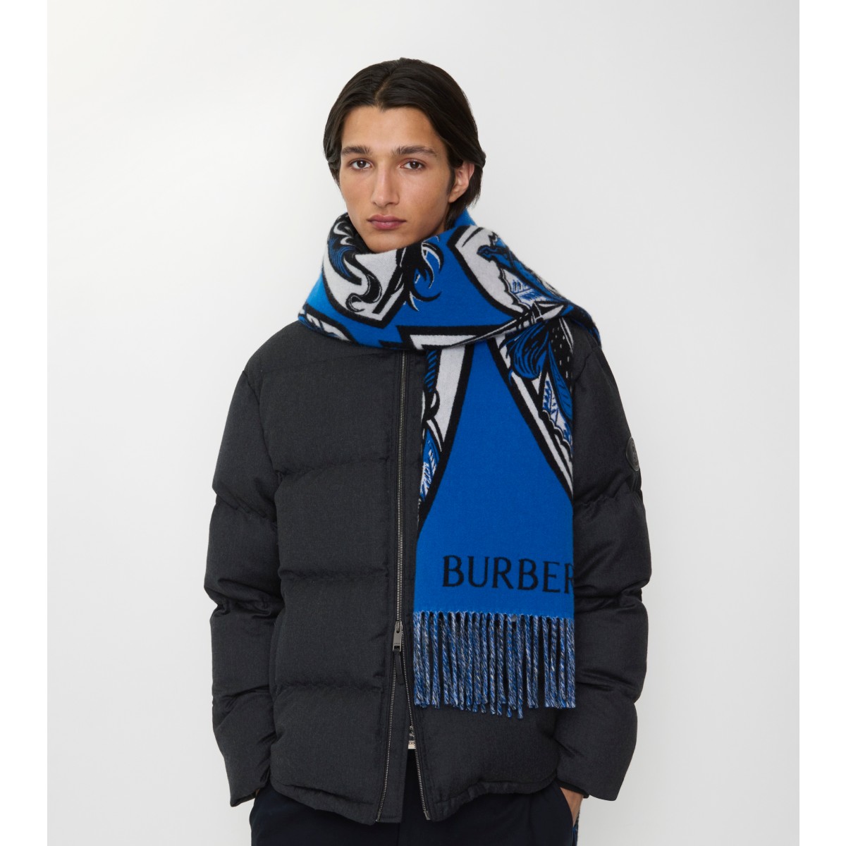  Charging Knight Wool Cashmere Scarf