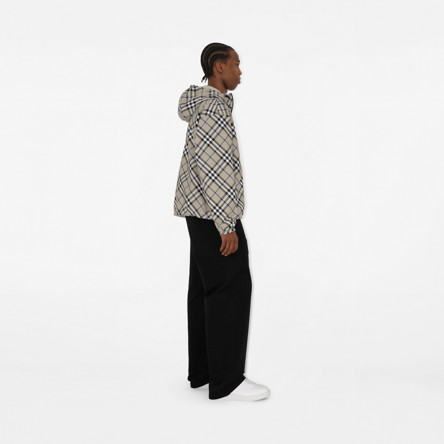 Reversible Check Jacket in Lichen - Men | Burberry® Official Reversible Check Jacket in Lichen - Men | Burberry® Official