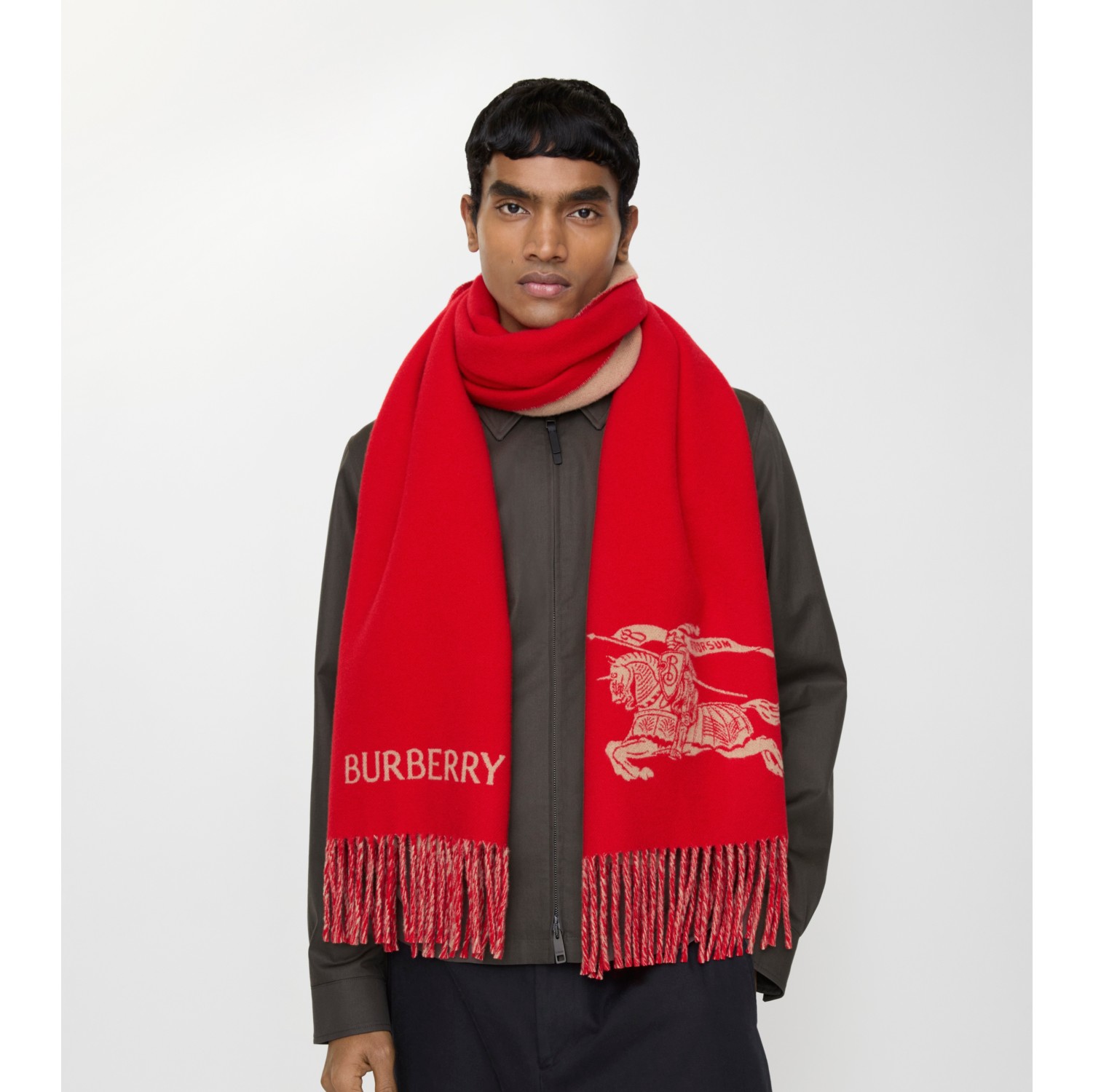 Reversible EKD Cashmere Scarf