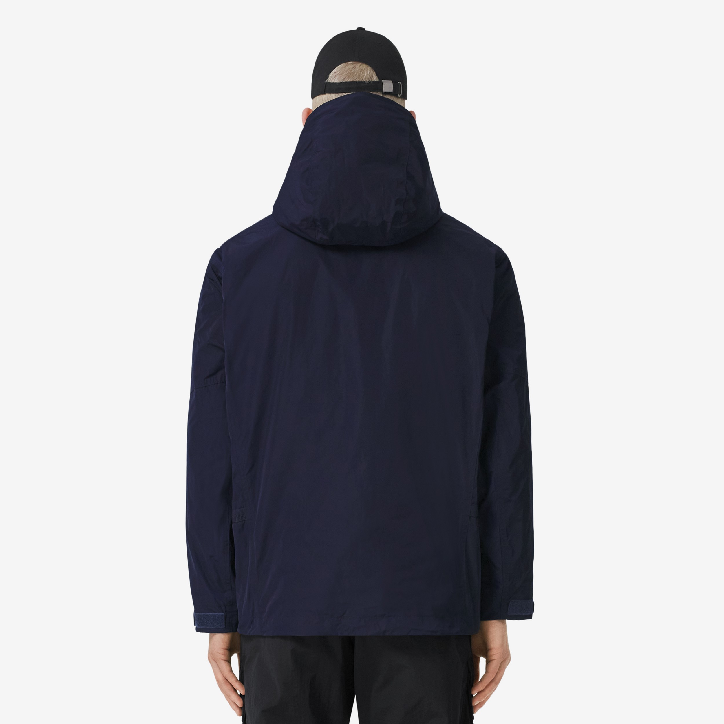 Jaqueta leve com capuz e logotipo (Nanquim) - Homens | Burberry® oficial - 3