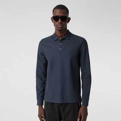 burberry navy polo shirt