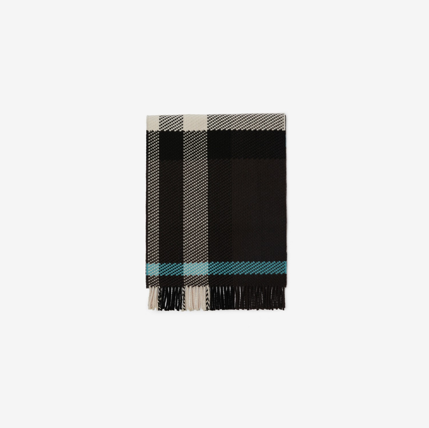Check Wool Scarf in Otter | Burberry® Official