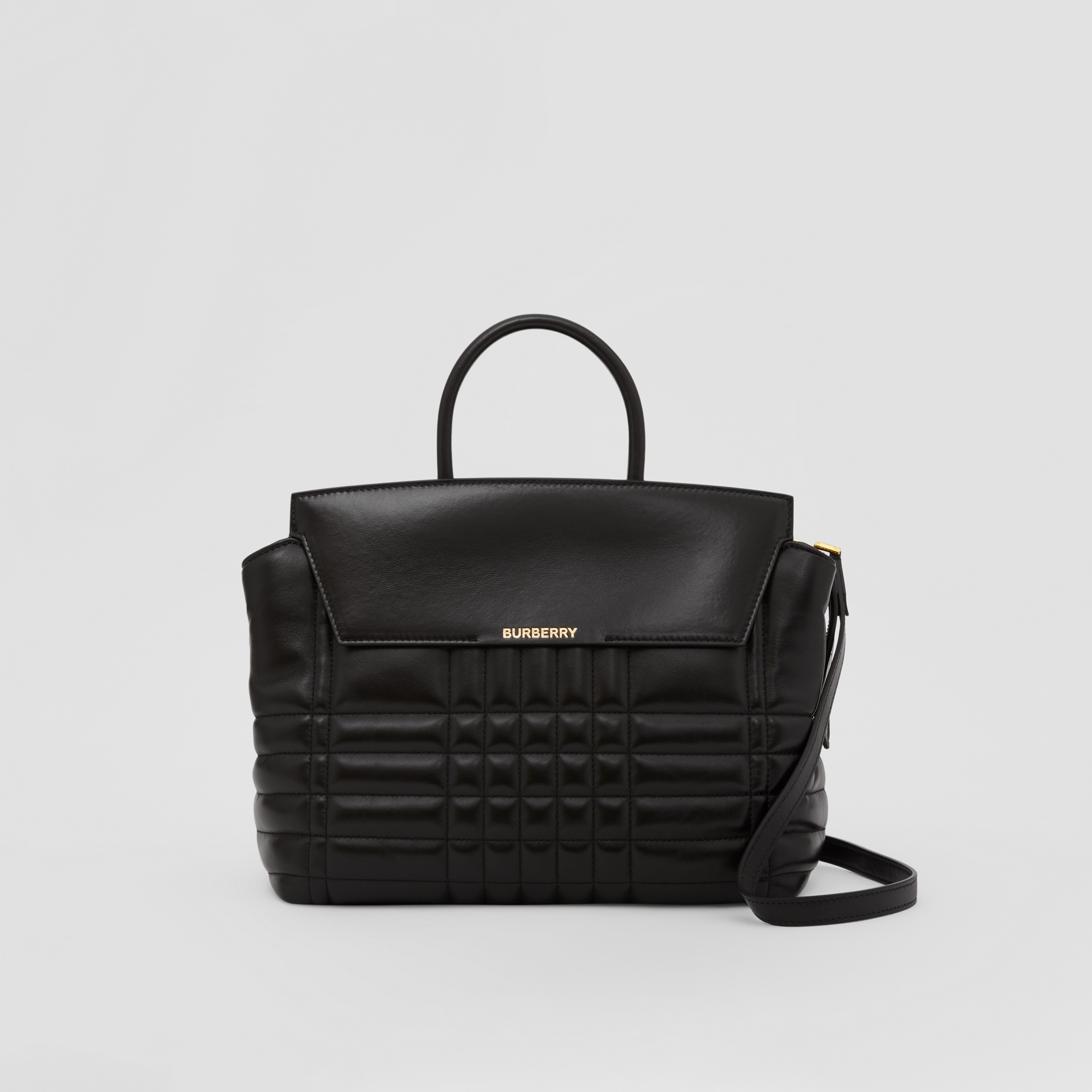 Quilted Leather Medium Catherine Bag in Black - Women | Burberry® Official - 1