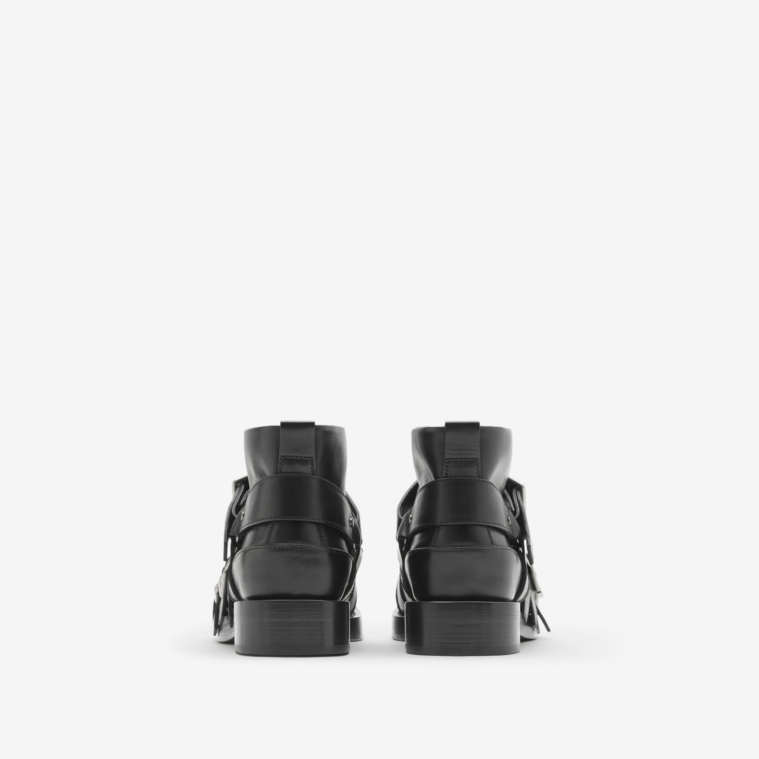 Chaussures Strap en cuir (Noir) - Homme | Site officiel Burberry®