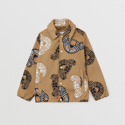 Burberry Kids' Thomas Bear Motif Jacket In Archive Beige