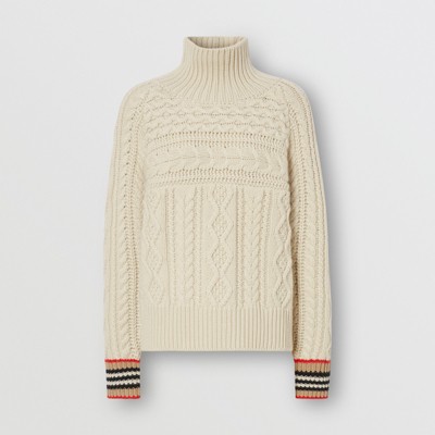 burberry white sweater