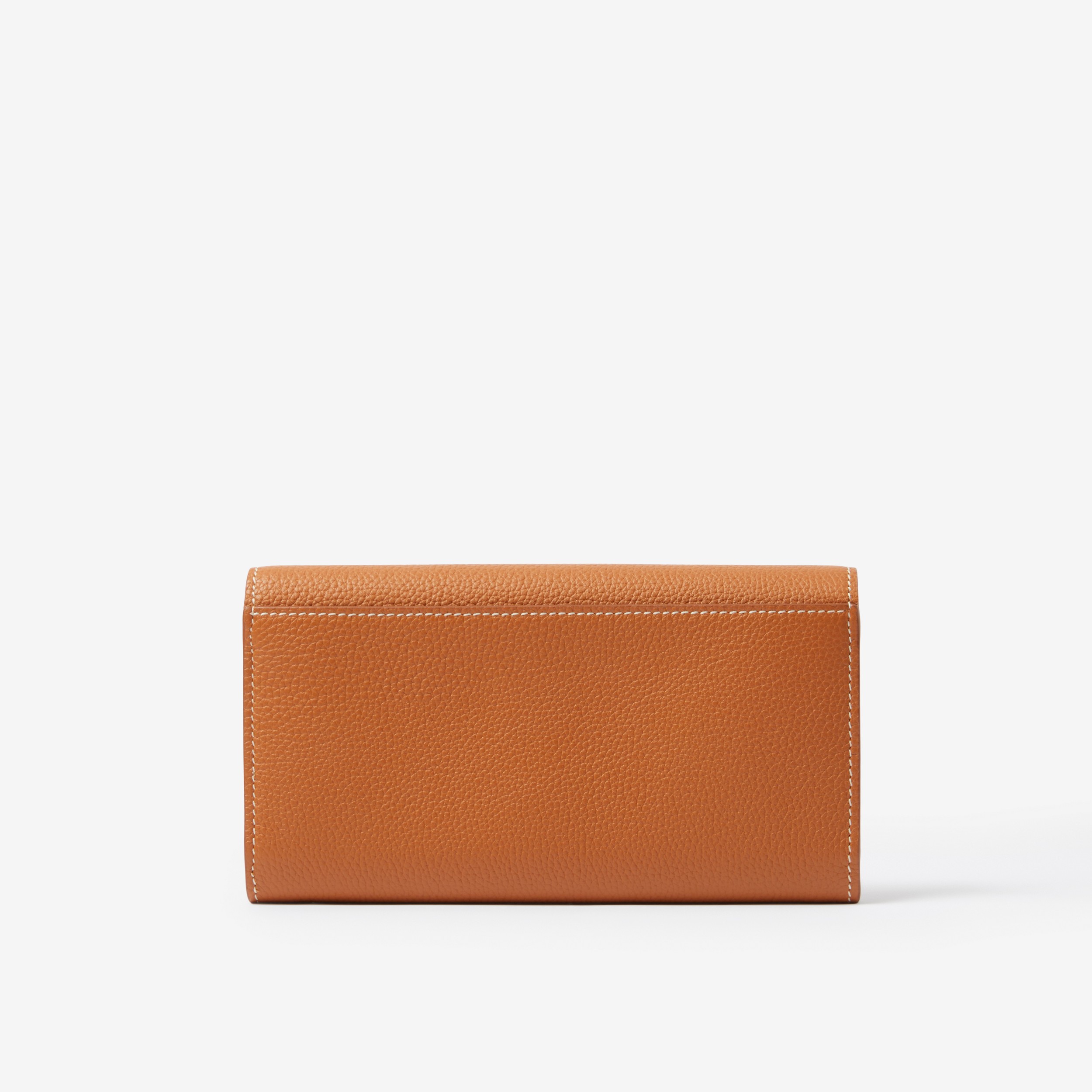 Grainy Leather TB Continental Wallet in Warm Russet Brown - Women | Burberry® Official - 3