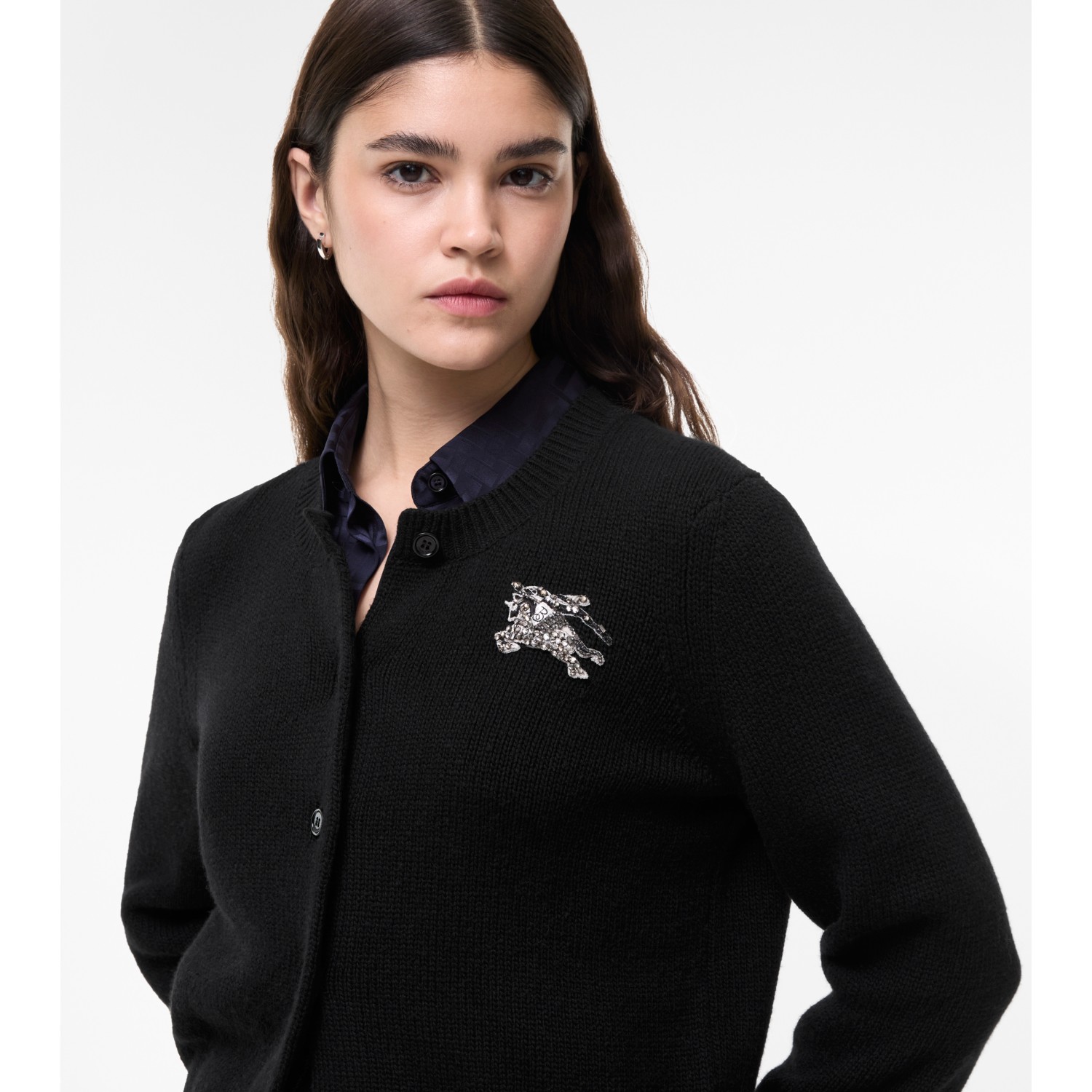 Knight Wool Cashmere Cardigan - thumbnail 3