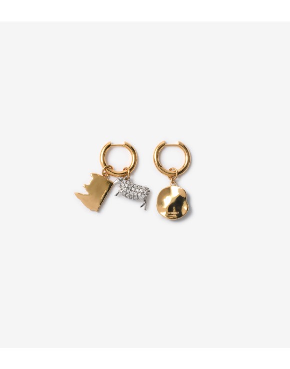 Orecchini a cerchio con charm​
