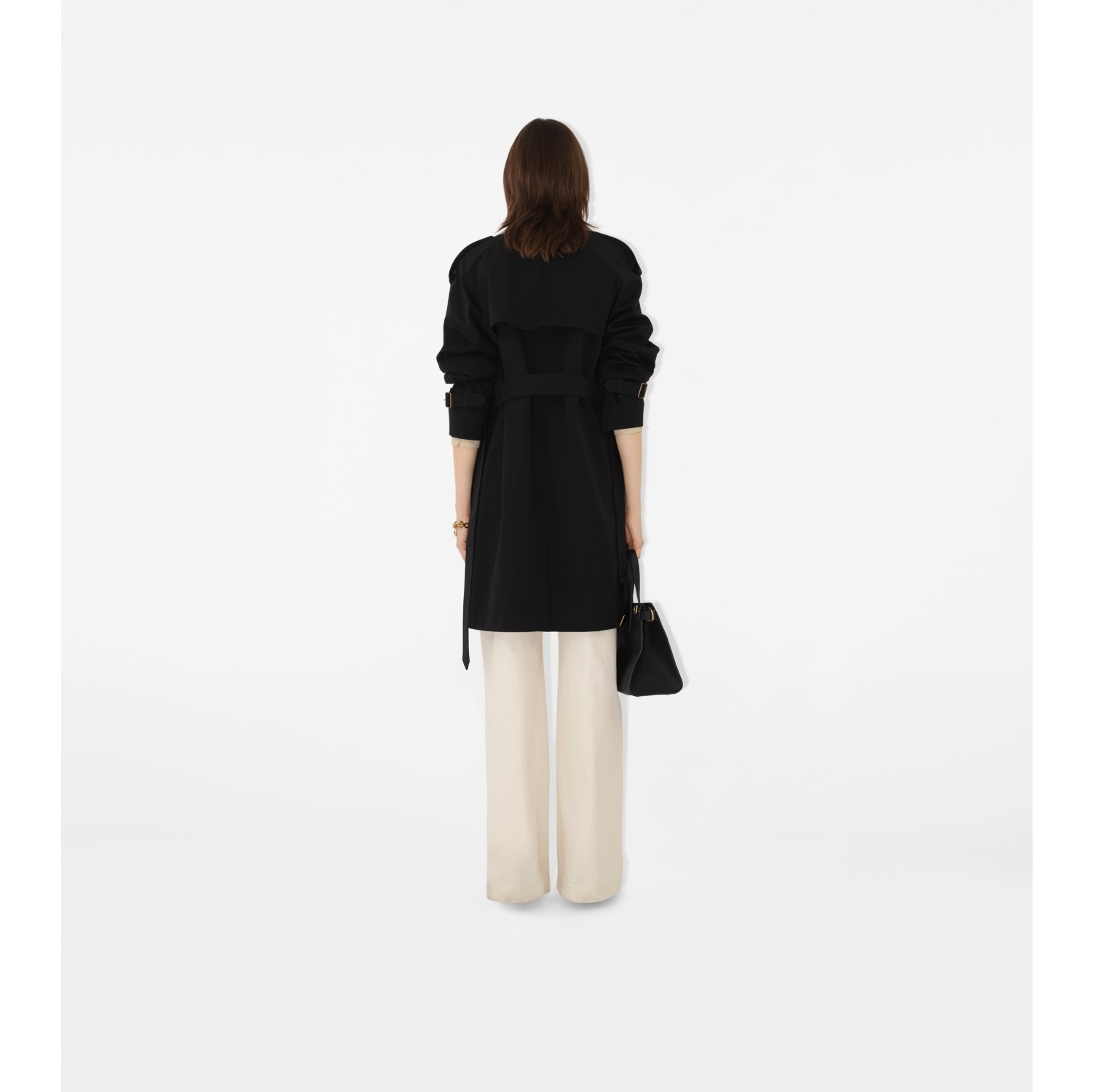 Mid-length Check Collar Castleford Trench Coat