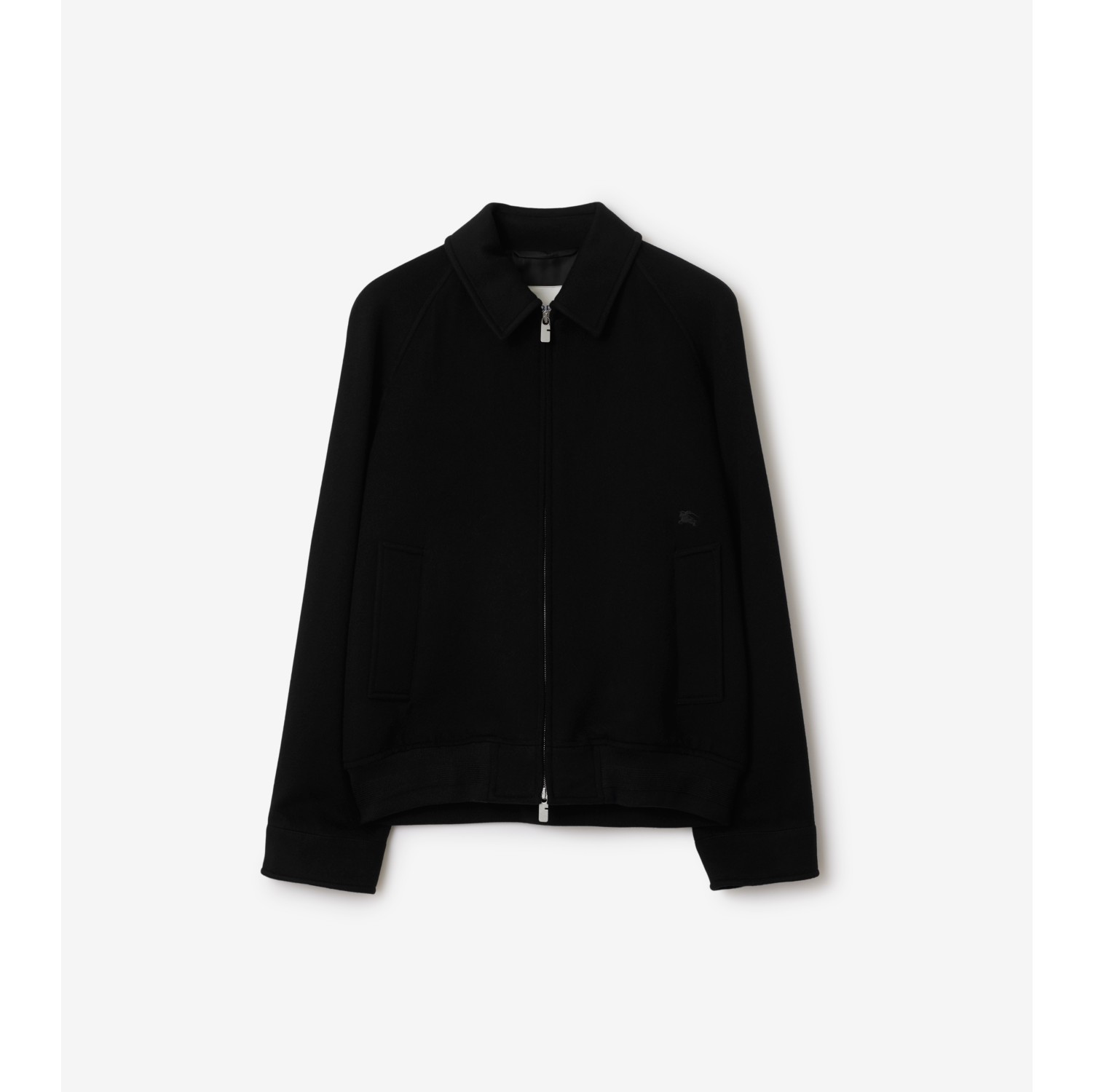 Cashmere Harrington Jacket in Black Men Burberry Official