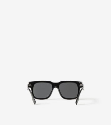 Square Frame Sunglasses In Black - Men | Burberry® Official