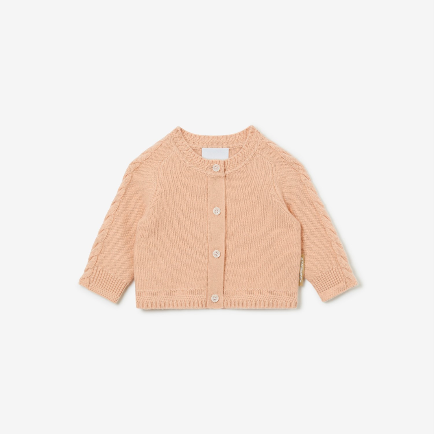 羊绒三件套婴儿礼品套装 (浅蜜桃色) - 儿童 | Burberry® 博柏利官网