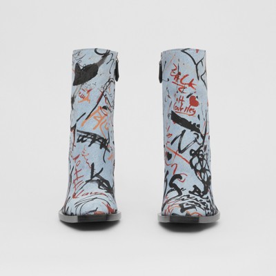 burberry graffiti boots