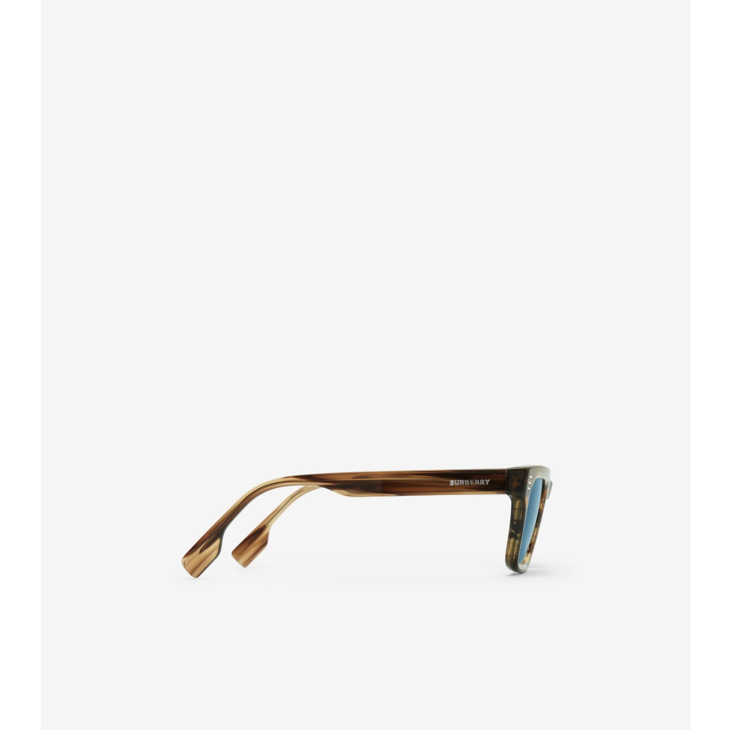 Eckige Sonnenbrille mit Streifendetail