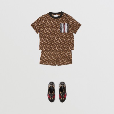 burberry t shirt kids brown