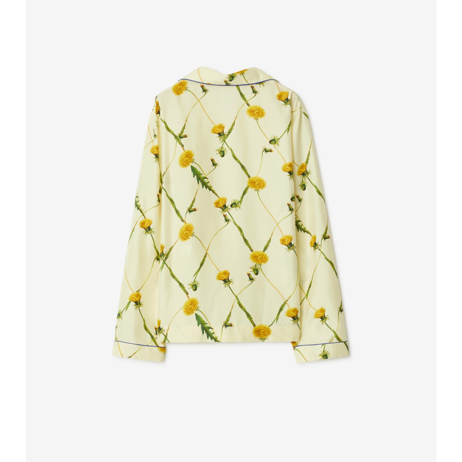 Dandelion Silk Pyjama Shirt in Sherbet Women Burberry Official