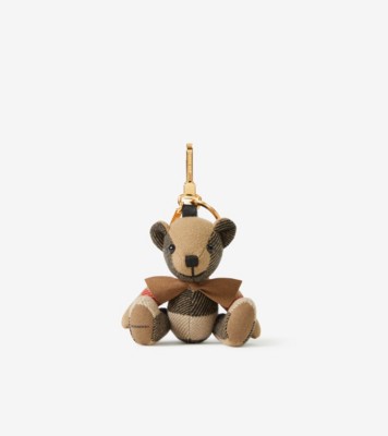 Thomas Bear Charm with Bow Tie in Archive Beige - Women