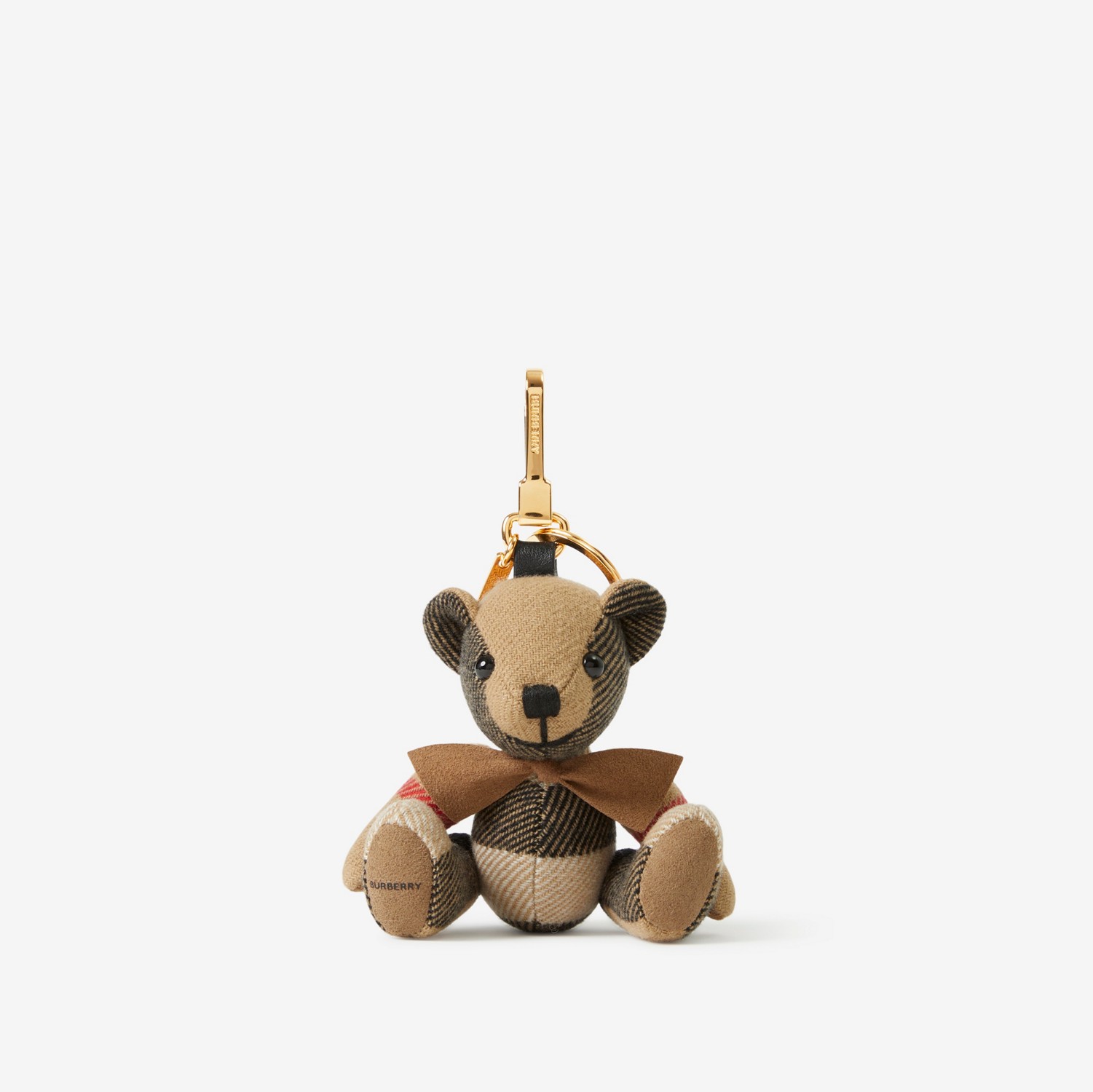 Thomas Bear Charm with Bow Tie in Archive Beige - Women | Burberry® Official