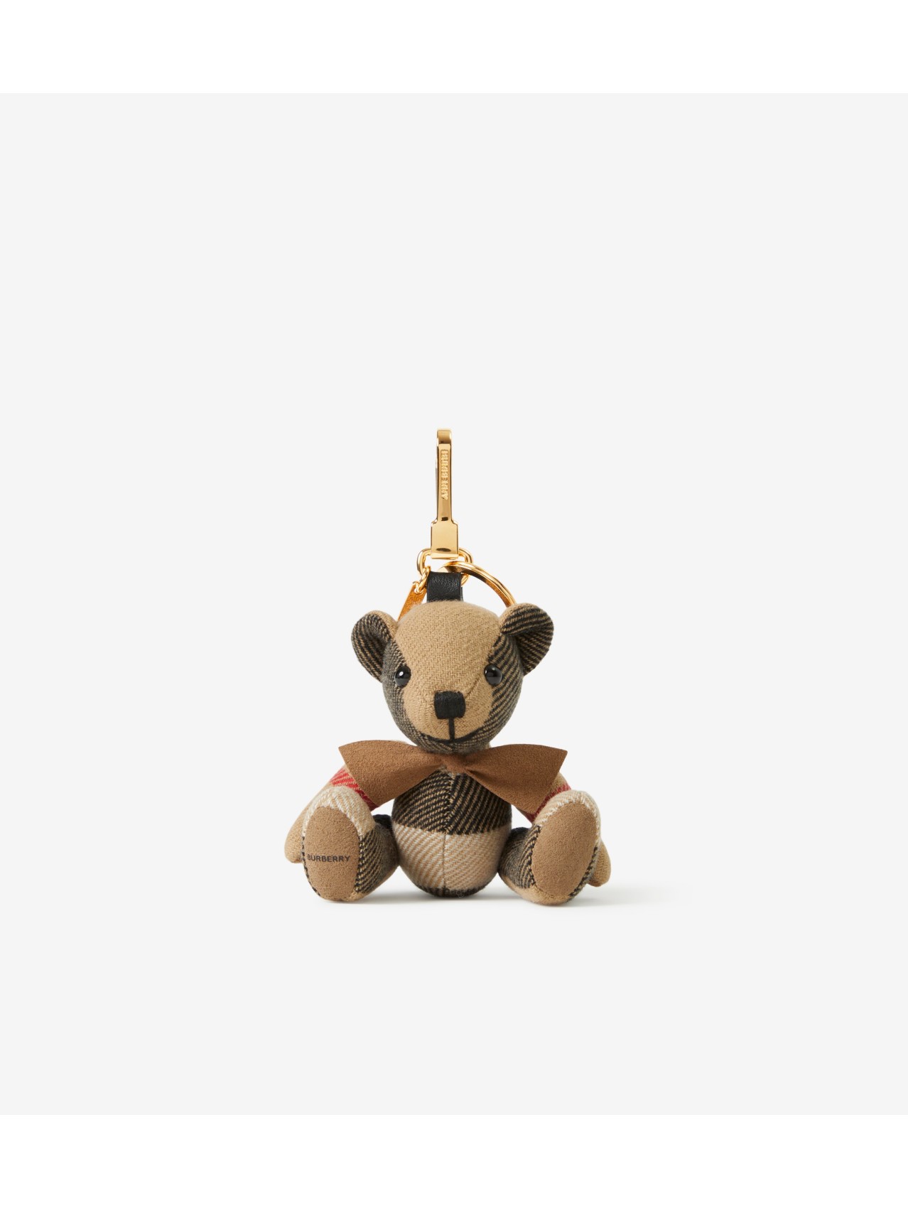 Thomas Bear Charm with Bow Tie in Archive beige - Women | Burberry® Official