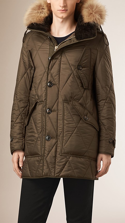 Fur-trimmed Quilted Parka | Burberry