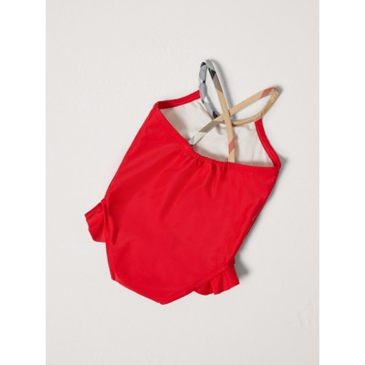 burberry swimsuit red