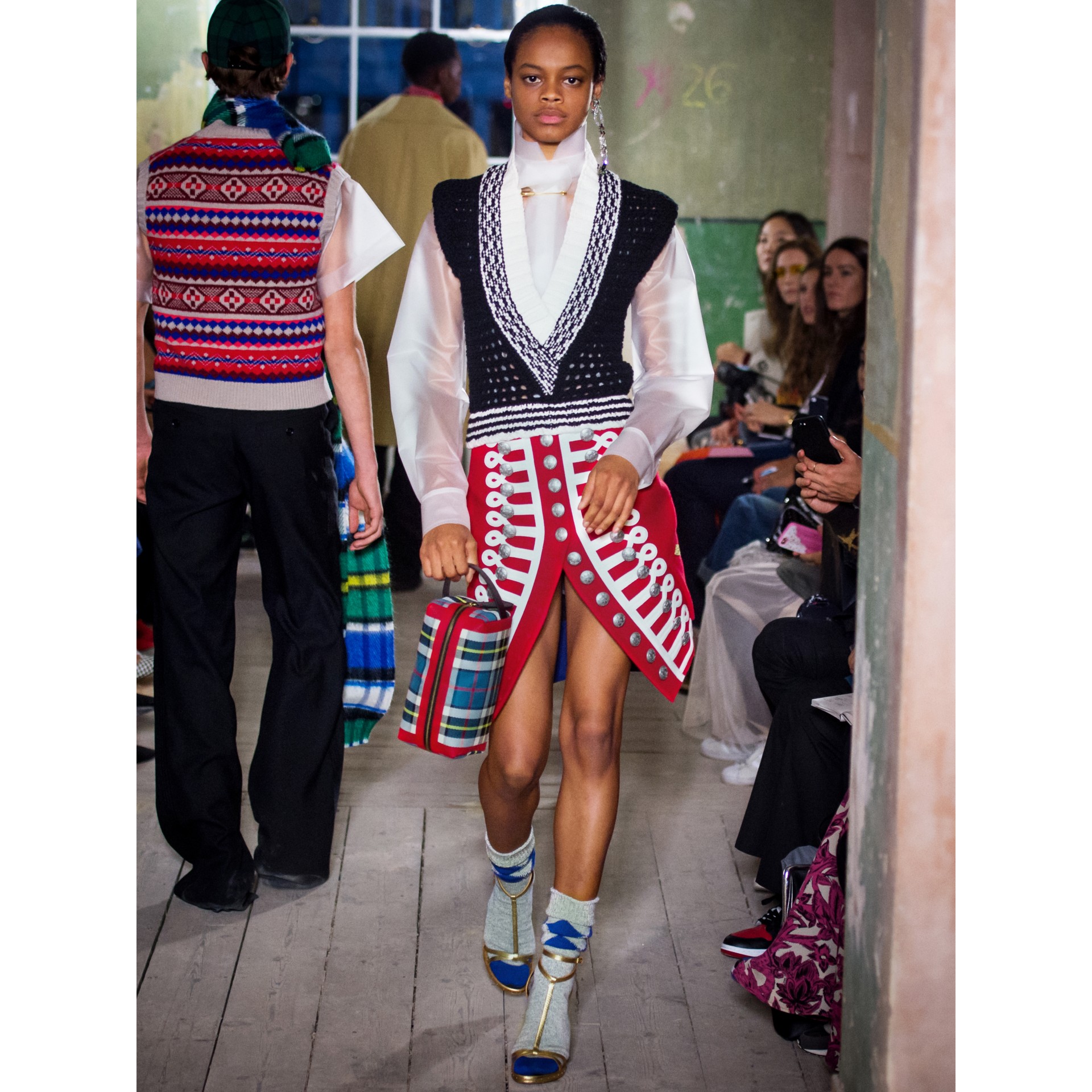 Riveted Metallic Leather High Coneheel Sandals in Gold Women Burberry United States