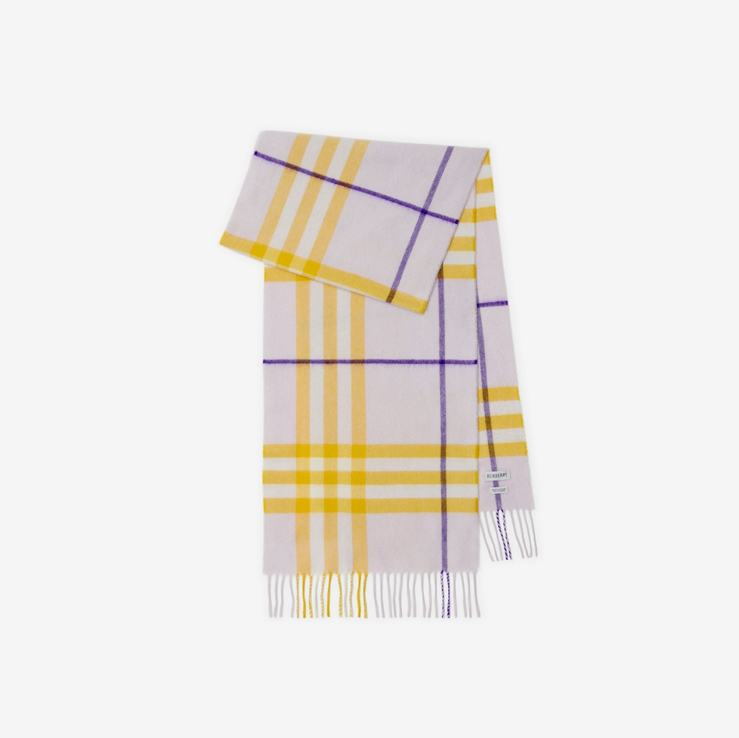 Check Cashmere Scarf in Haze | Burberry® Official