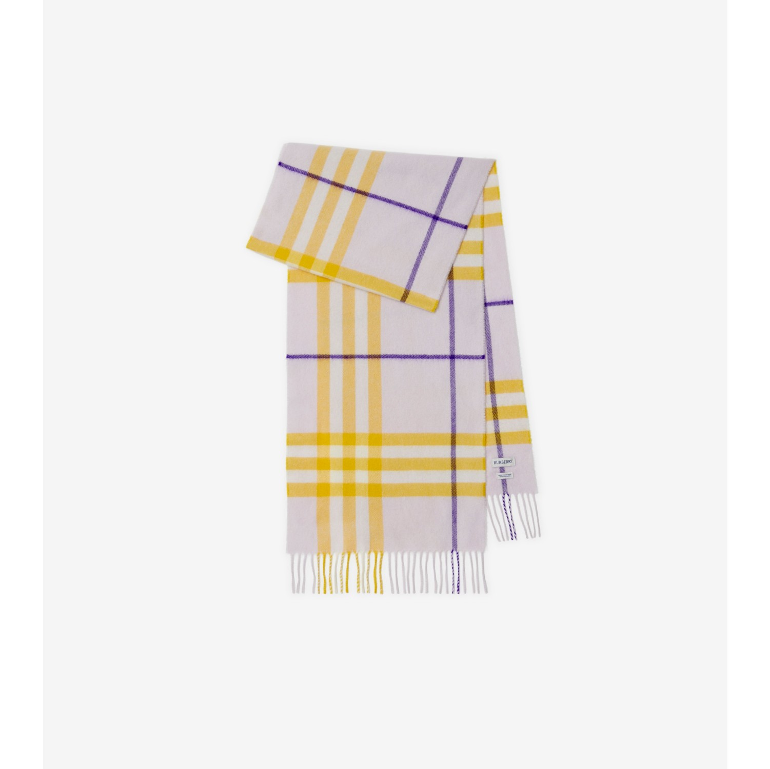 バーバリーチェック カシミアスカーフ (ヘイズ) | Burberry®公式サイト