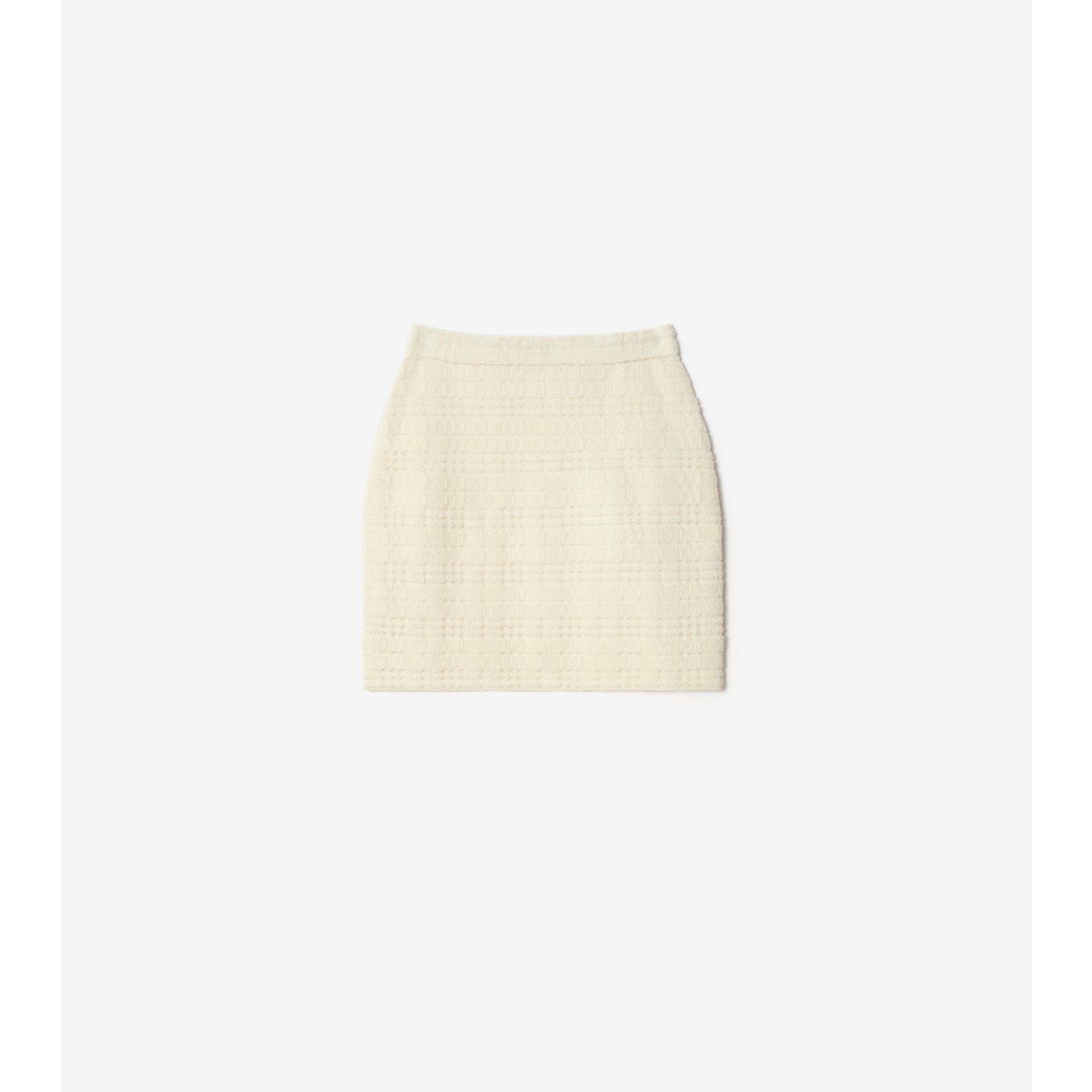 Check Wool Blend Mini Skirt