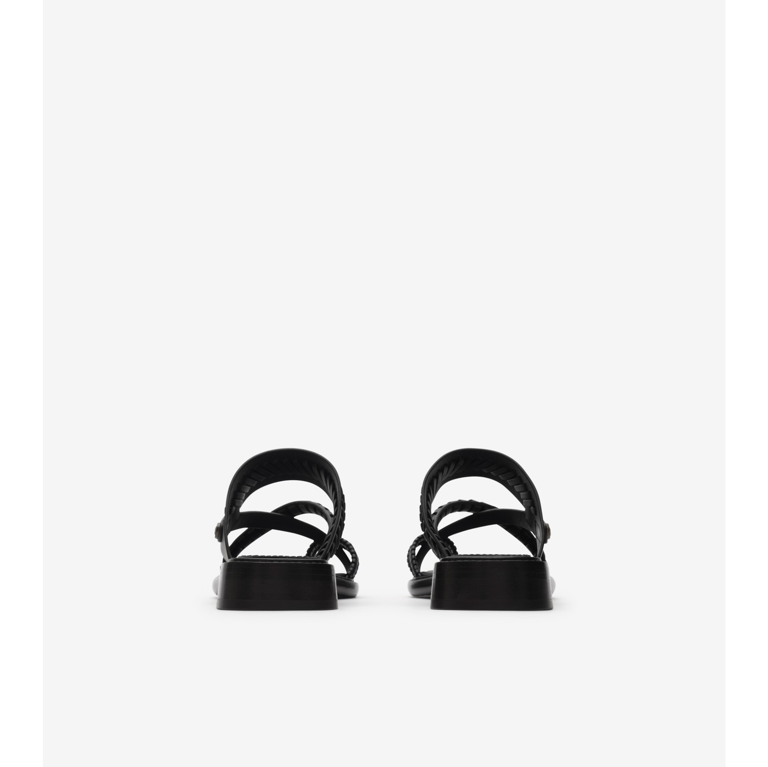 レザー バエズ サンダル​ (ブラック) - ウィメンズ | Burberry®公式サイト