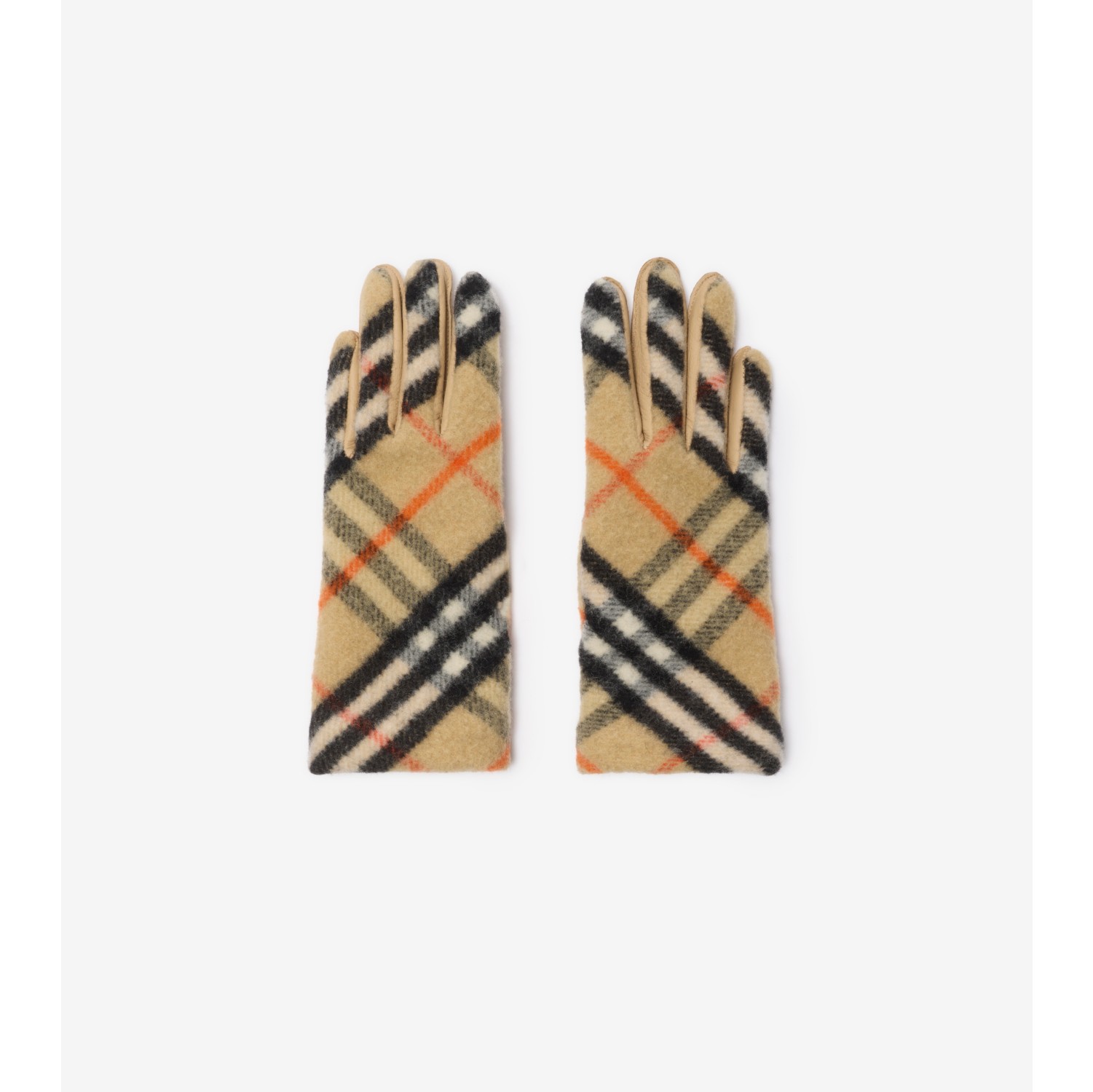 Burberry gloves womens orange online