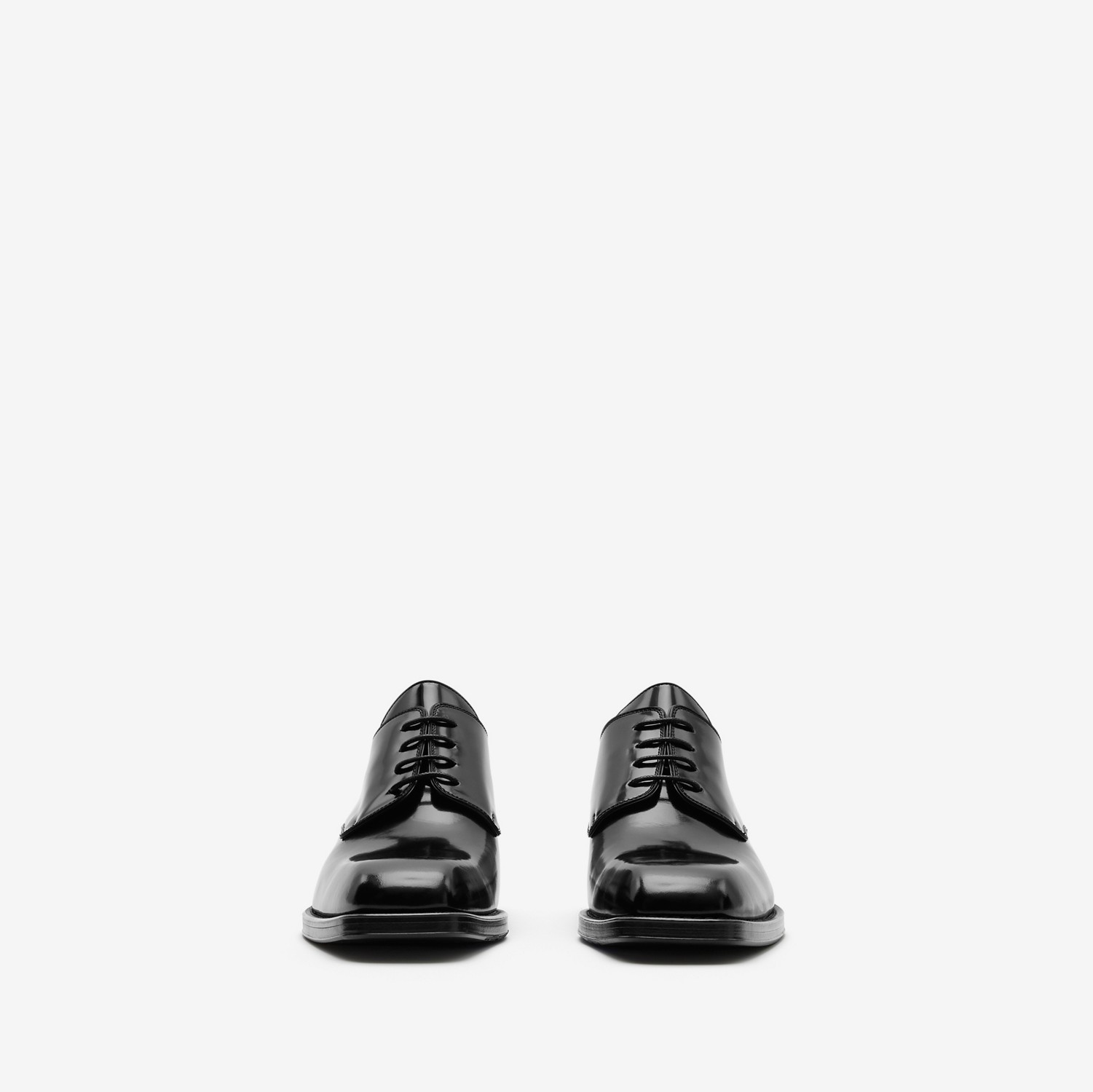 Sapatos Derby de couro (Preto) - Homens | Burberry® oficial