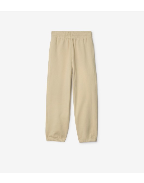 Check Label Cotton Jogging Pants